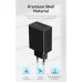 Зарядное устройство Vention 2xUSB 36W (2xUSB-A) QC3.0 black (FBAB0-EU)