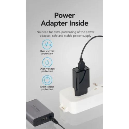 Адаптер HDMI extender 60.0m V1.4 1080p Vention (AKGH0-EU)