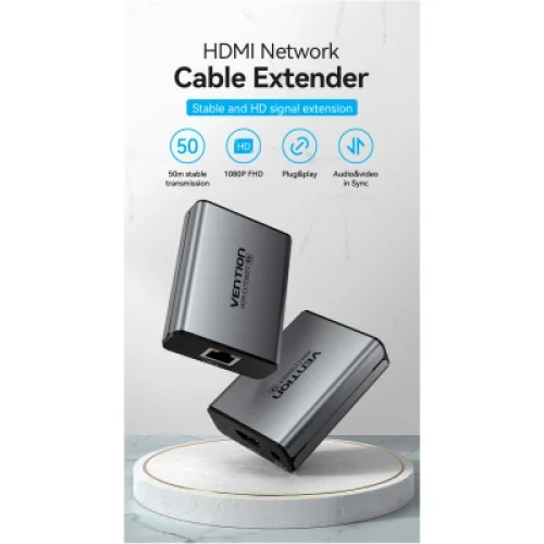 Адаптер HDMI extender 60.0m V1.4 1080p Vention (AKGH0-EU)