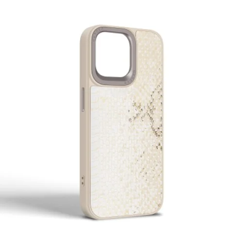 Чехол для мобильного телефона Harder Snake Pattern Apple iPhone 14 Pro Max White Cream (ARM76813)