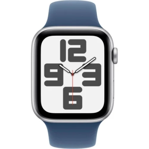 Смарт-годинник Apple Watch SE 2024 GPS 44mm Silver Aluminium Case with Denim Sport Band - M/L (MXER3QH/A)