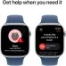 Смарт-годинник Apple Watch Series 10 GPS 46mm Silver Aluminium Case with Denim Sport Band - M/L (MWWM3QH/A)