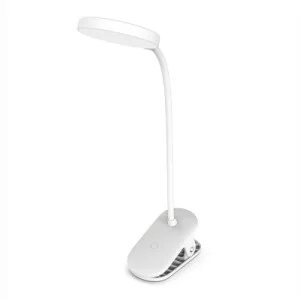 Настольная лампа ColorWay Flexible & Clip 2, 3.5W, battery 1800 mAh (CW-DL10FCB-W)