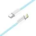 Дата кабель USB-C to Lightning 1.0m 27W blue ColorWay (CW-CBPDCL061-BL)