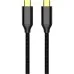 Дата кабель USB-C to USB-C 1.0m USB3.2 (20Gbps 4K PD100W) Gen2 5А black ColorWay (CW-CBPDCC062-BK)