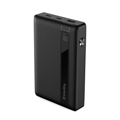 Батарея универсальная ColorWay 20 000 mAh PD/65W, QC/3.0, black (CW-PB200LPA3BK-PDD)