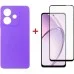 Чехол для мобильного телефона Dengos Oppo A3 Carbon + glass (Purple) (DG-KM-113)