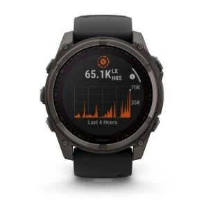 Смарт-годинник Garmin fenix 8 51mm,Saph Solar,CrbnGry Ti/Blk,Blk/PblGryBnd (010-02907-11)
