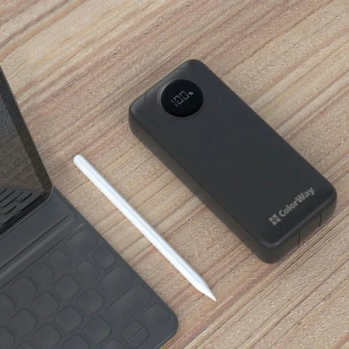 Батарея універсальна ColorWay 20 000 mAh EnergyPlus PD/18W, QC3.0/22.5W, Black (CW-PB200LPB4BK-PDD)