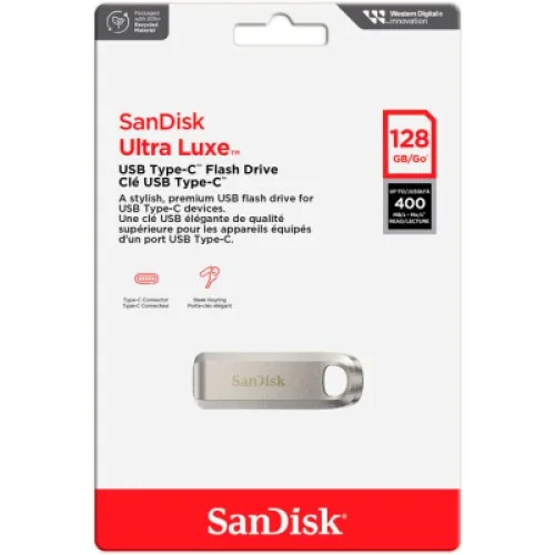 USB флеш накопитель SanDisk 128GB Ultra Luxe Type-C USB 3.2 (SDCZ75-128G-G46)
