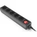 Сетевой фильтр питания REAL-EL RS-PROTECT M 10m, black (EL122300037)