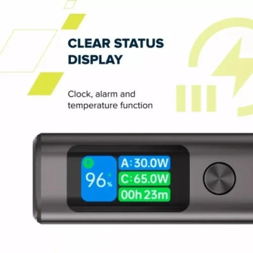 Батарея универсальная Canyon 20000mAh OnPower 230 TFT PD/130W Dark Grey (CNS-CPB230DG)