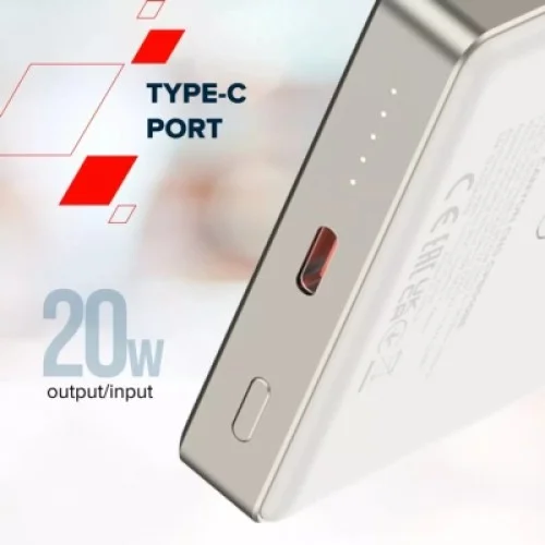 Батарея універсальна Canyon 10000mAh OnPower 510 slim Magsafe PD/20W Beige (CNS-CPB510BE)