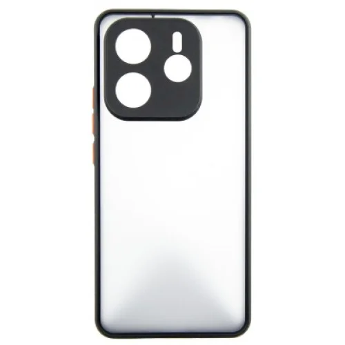 Чехол для мобильного телефона Dengos Kit Xiaomi Redmi Note 14 5G case Matte + glass (Black) (DG-KM-127)