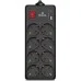 Мережевий фільтр живлення REAL-EL RS-PROTECT 805 3m, black (EL122300043)