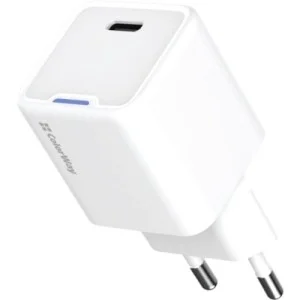 Зарядное устройство ColorWay GaN Mini 35W PD Port PPS USB-C white (CW-CHS056PD-WT)