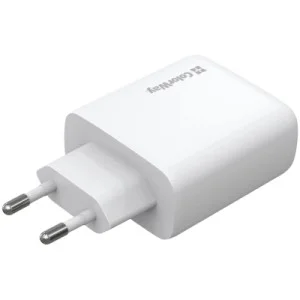 Зарядное устройство ColorWay GaN Mini 50W PD Port PPS USB (Type-C PD 30W + Type-C PD 20W) white (CW-CHS050PD-WT)