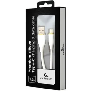 Дата кабель USB 2.0 AM to USB-C 1.5m 2.1A Cablexpert (CC-USB2S-AMCM-1.5M-W)