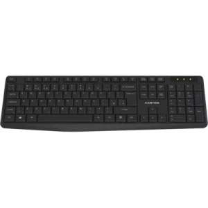 Клавиатура Canyon KB-W01 Water resistant Wireless UA Black (CNE-CKEYW01)