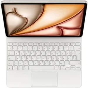 Чохол до планшета Apple Magic Keyboard for iPad Air 13-inch (M3) - Ukrainian - White,Model A3340 (MDFW4UA/A)