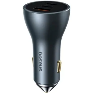 Зарядний пристрій Baseus Golden Contactor Pro GaN Fast Charging Car Charger U+2C 65W Lunar Gray (C00035202841-00)