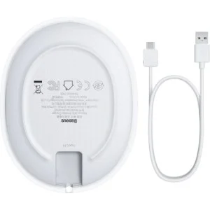 Зарядний пристрій Baseus Jelly wireless charger 15W White (WXGD-02)