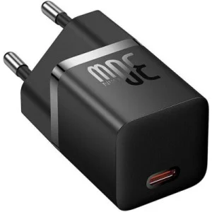 Зарядний пристрій Baseus GaN5 Fast Charger USB-C 30W black (CCGN070401)