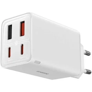 Зарядний пристрій Baseus GaN6 Pro Fast Charger 2C+2U 65W + Cable 1.0m Type-C 100W white (P10162701213-00)