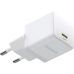 Зарядний пристрій Baseus Palm Fast Charger 1C 20W + Cable 1.0m Type-C 60W white (P10111602213-01)