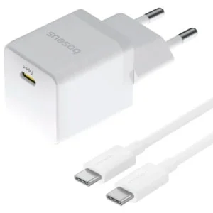 Зарядний пристрій Baseus Palm Fast Charger 1C 20W + Cable 1.0m Type-C 60W white (P10111602213-01)