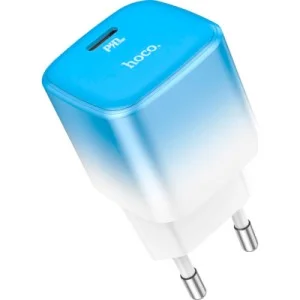 Зарядное устройство HOCO C101A USB-C PD20W Ice Blue (6931474769374)