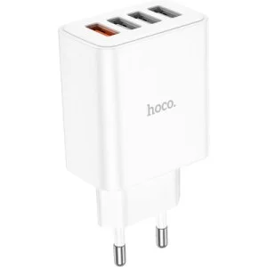 Зарядное устройство HOCO C102A Fuerza 1xUSB QC3.0 + 3-port USB 18W White (6931474777713)