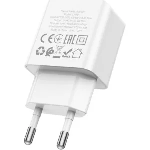 Зарядний пристрій HOCO C106A Leisure USB 10.5W White (6931474783882)
