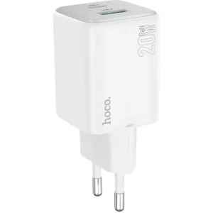 Зарядное устройство HOCO N41 Almighty 1xUSB-C PD20W + 1xUSB QC3.0 White (6942007617031)