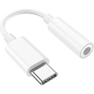 Адаптер USB-C M to 3.5mm F LS35 white HOCO (6931474790767)