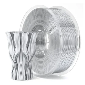 Пластик для 3D-принтера ELEGOO PLA silk gloss 1кг, 1.75мм, silver (50.203.0111)