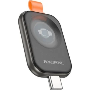 Зарядний пристрій BOROFONE BQ25A Wireless charger for iWatch metal Gray (6941991115127)