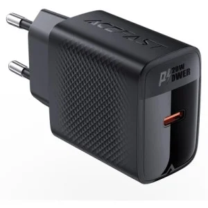 Зарядний пристрій Acefast A82 USB-C PD20W GaN Black (6974316283232)