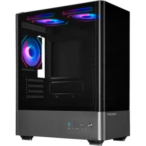 Корпус Prologix Lumi GM-01AB Glass Black