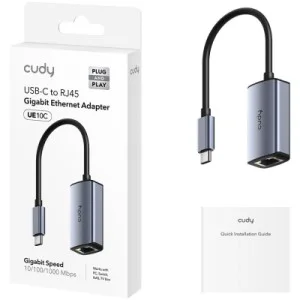 Адаптер USB 3.0 USB-C to RJ45 Ethernet 1000Mbps Cudy (UE10C)
