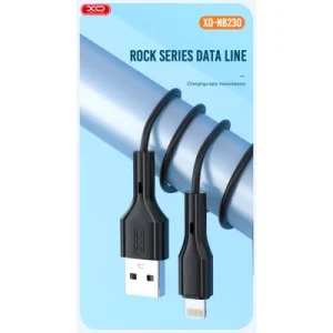 Дата кабель USB 2.0 AM to Lightning 1.0m Rock XO (NB230_L_White)