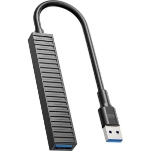 Концентратор XO USB 3.0 4-in-1 порти XO HUB014A.black (HUB014A.black)
