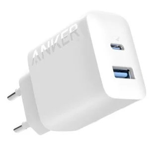 Зарядний пристрій Anker PowerPort 20W USB-C + USB-A White (A2348G21)