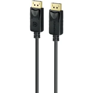 Кабель мультимедійний DisplayPort to DisplayPort 2.0m v1.4 black Promate (dplink-200.black)