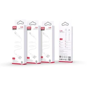 Дата кабель USB 2.0 AM to Lightning 1.0m white XO (NB230-AI.white)