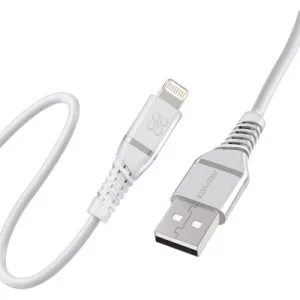 Дата кабель USB 2.0 AM to Lightning 1.2m 2.4A MFi PowerLine-Ai120 white Promate (powerline-ai120.white)