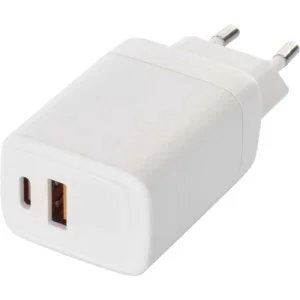 Зарядний пристрій EMOS V04G45 1xUSB-A + 1xUSB-C PD20W GaN (V04G45)