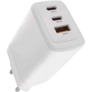 Зарядний пристрій EMOS V05G65 1xUSB-A + 2xUSB-C PD65W GaN (V05G65)
