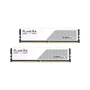 Модуль пам'яті для комп'ютера DDR5 32GB (2x16GB) 6400 MHz Flare X5 Matte White G.Skill (F5-6400J3240G16GX2-FX5W)