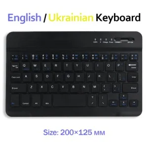 Клавіатура BeCover Bluetooth UA Black (713408)